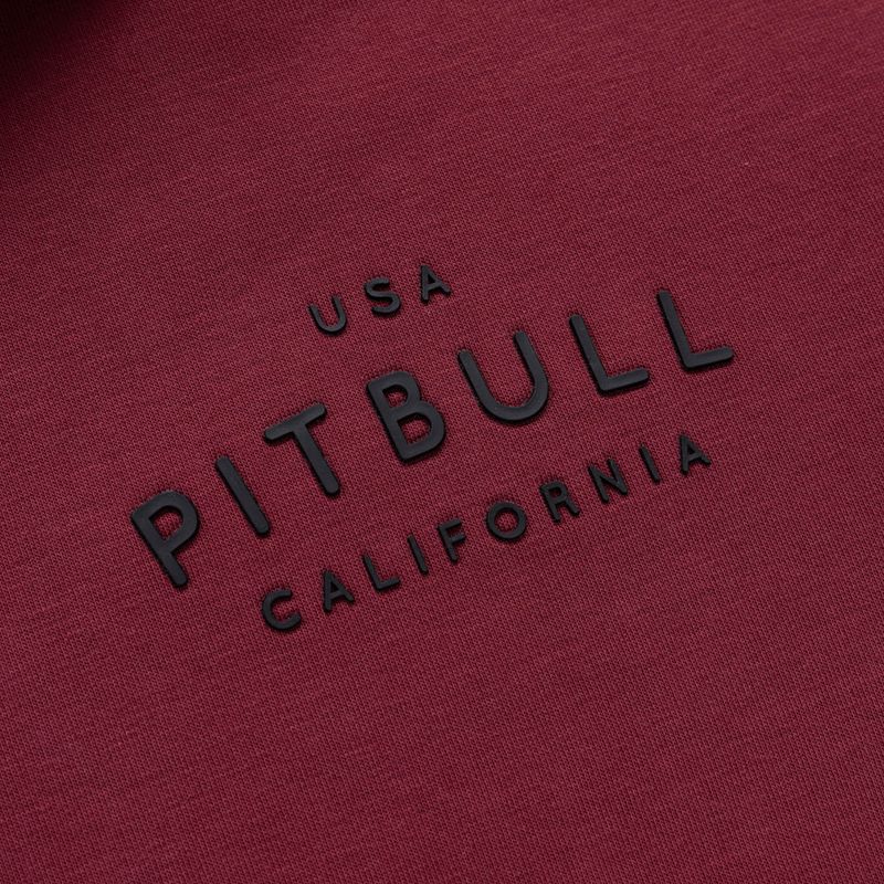 Herrenpullover Pitbull Sampson Zip burgundy 4