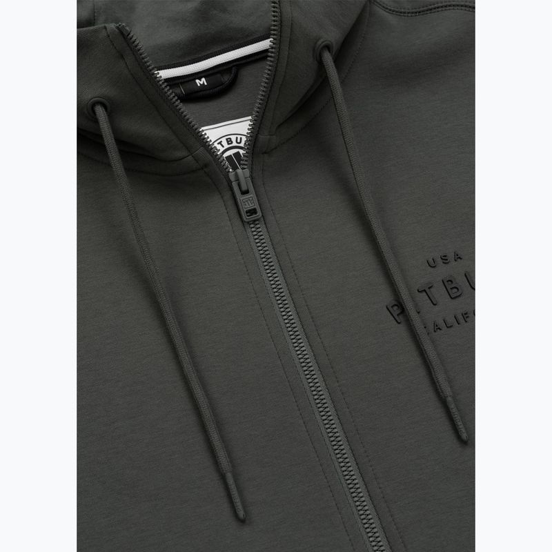 Herrenpullover Pitbull Sampson Hooded Zip Sweatshirt grey/green 8