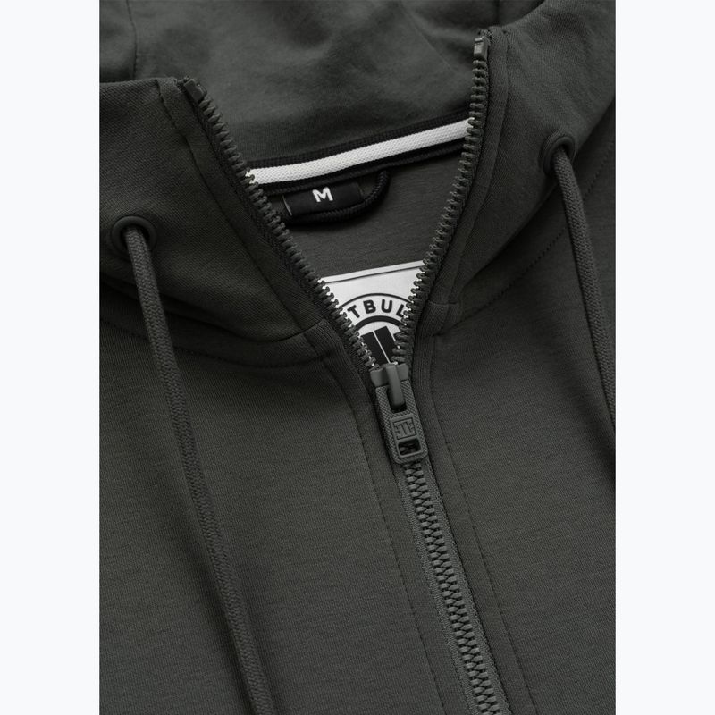 Herrenpullover Pitbull Sampson Hooded Zip Sweatshirt grey/green 9
