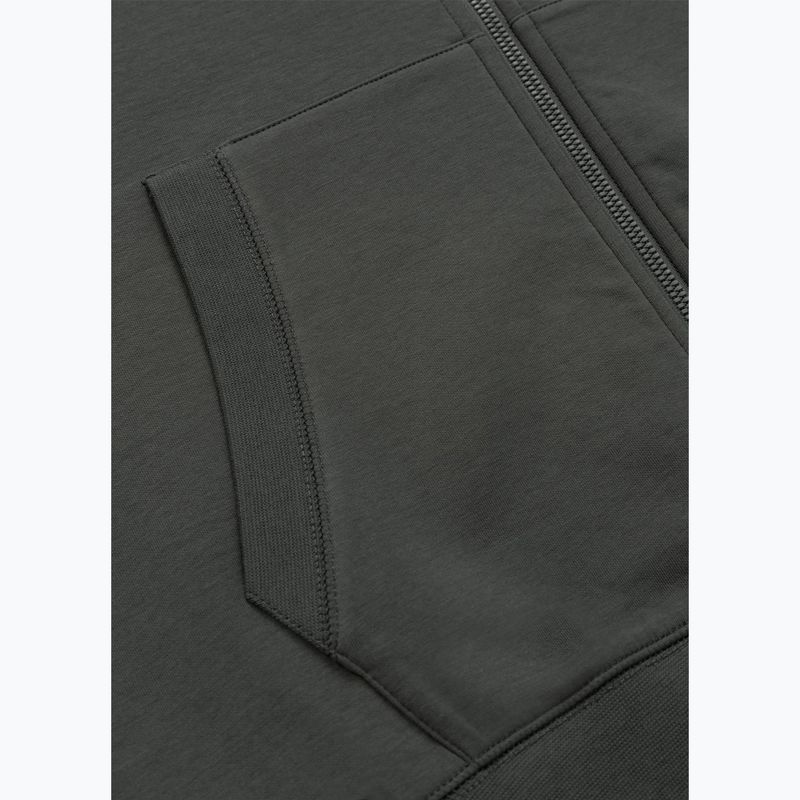 Herrenpullover Pitbull Sampson Hooded Zip Sweatshirt grey/green 11