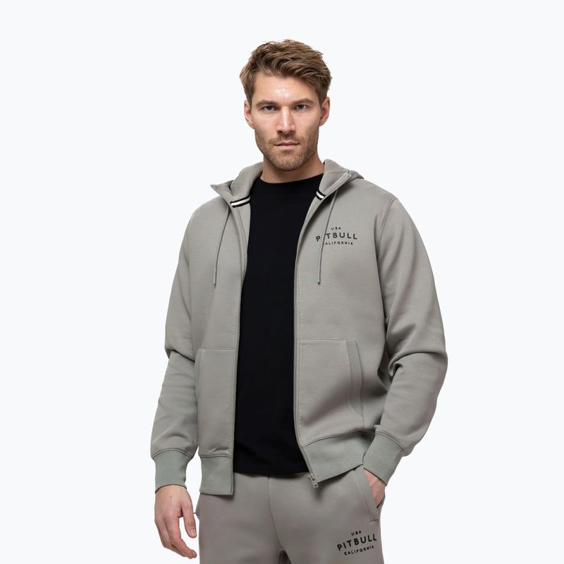 Herrenpullover Pitbull Sampson Hooded Zip Sweatshirt grey/harbour 4