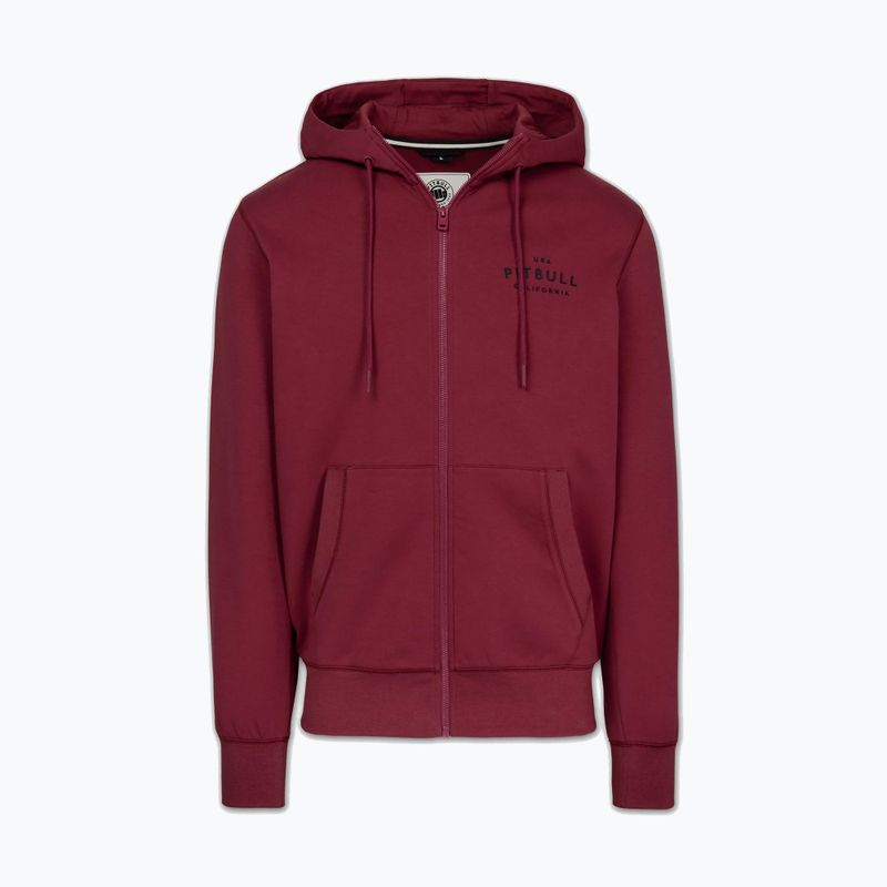 Herrenpullover Pitbull Sampson Hooded Zip Sweatshirt burgundy 5