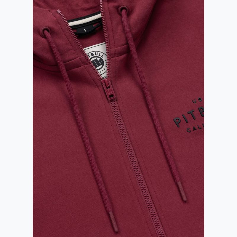 Herrenpullover Pitbull Sampson Hooded Zip Sweatshirt burgundy 7