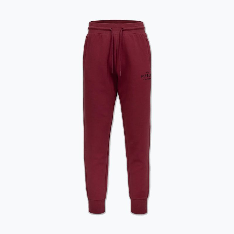 Herrenhose Pitbull Sampson Track burgundy 4