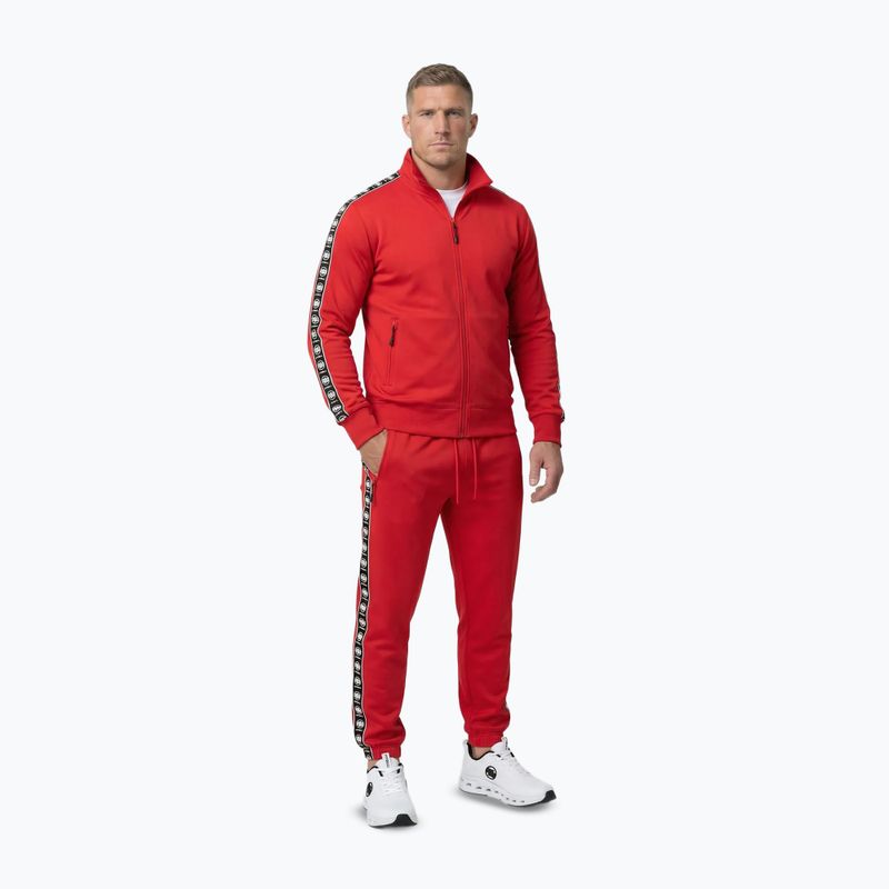 Herrenpullover Pitbull Track Jacket Powers fluo/red 2
