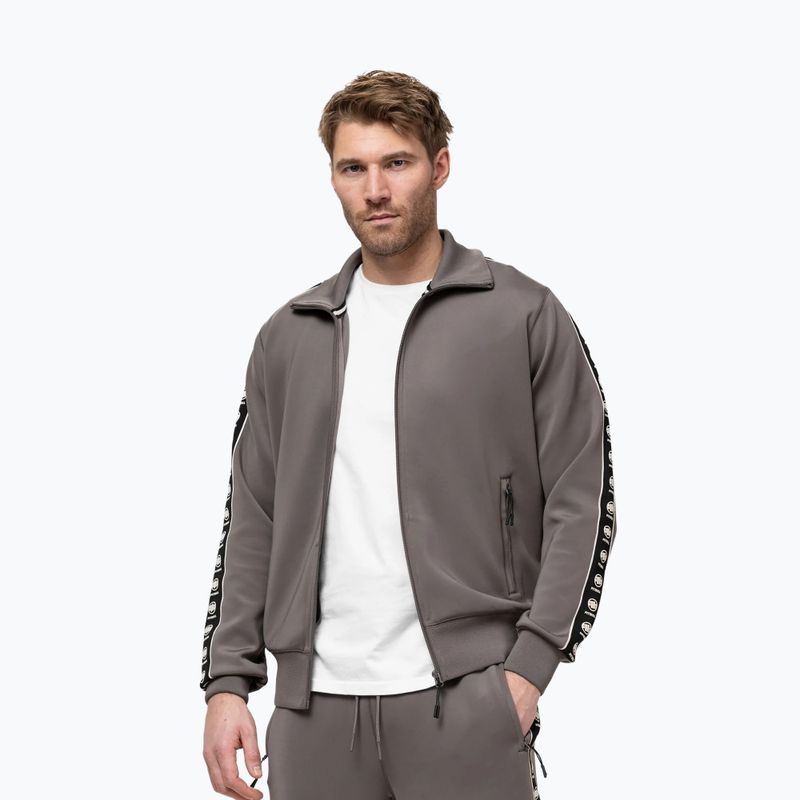 Herrenpullover Pitbull Track Jacket Powers taupe 4