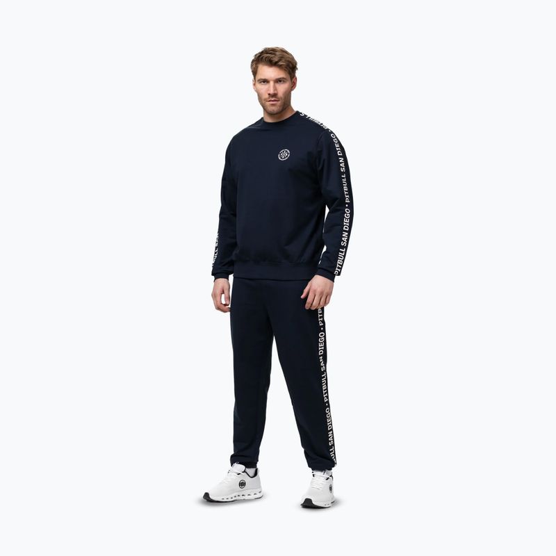 Herrenpullover Pitbull Tape Parker Crewneck dark navy 2