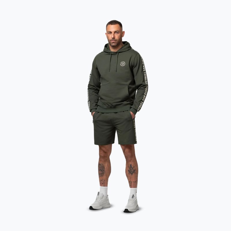 Herrenpullover Pitbull Tape Parker Hooded old green 2