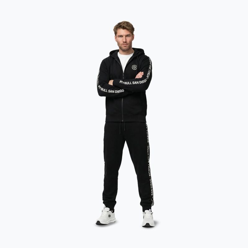 Herrenpullover Pitbull Tape Parker Hooded Zip black 2