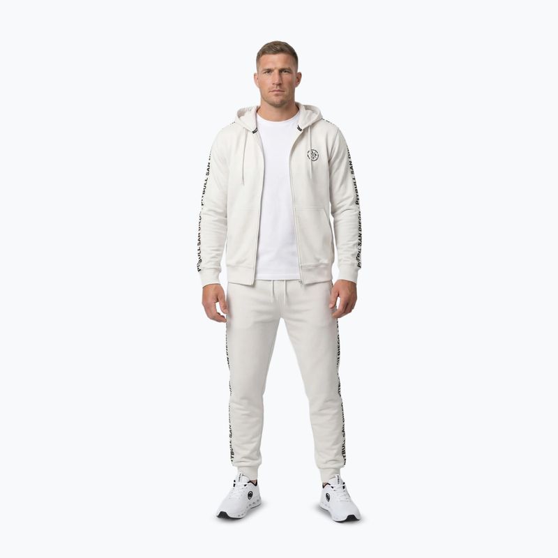 Herrenpullover Pitbull Tape Parker Hooded Zip off white 2