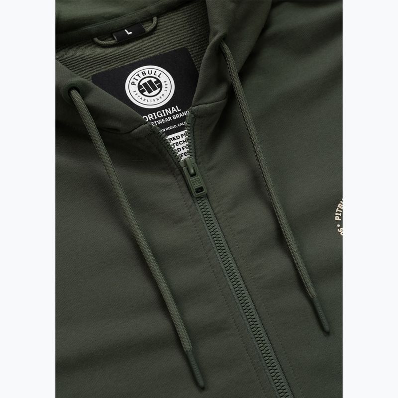 Herrenpullover Pitbull Tape Parker Hooded Zip old green 8