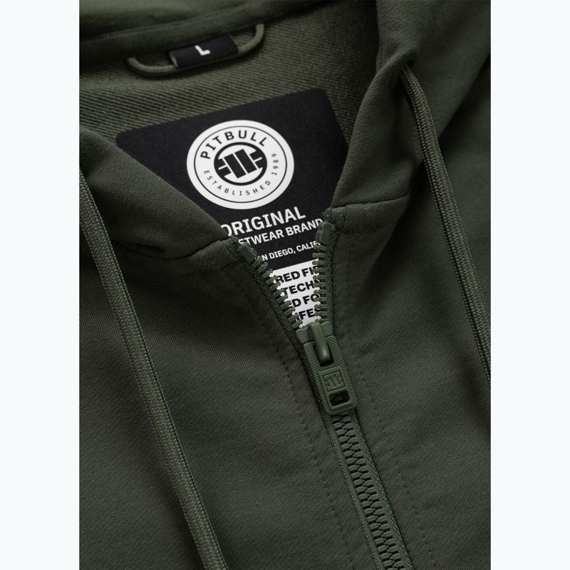 Herrenpullover Pitbull Tape Parker Hooded Zip old green 9