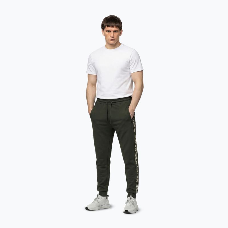 Herrenhose Pitbull Tape Parker Jogging old green 2
