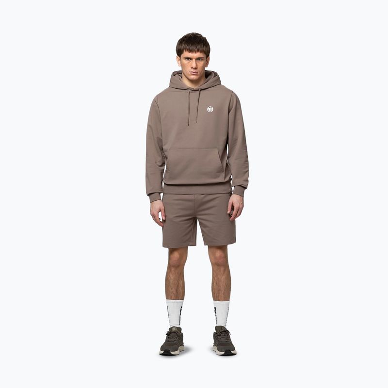 Herrenpullover Pitbull Nugget Small Logo Hooded brown savana 2