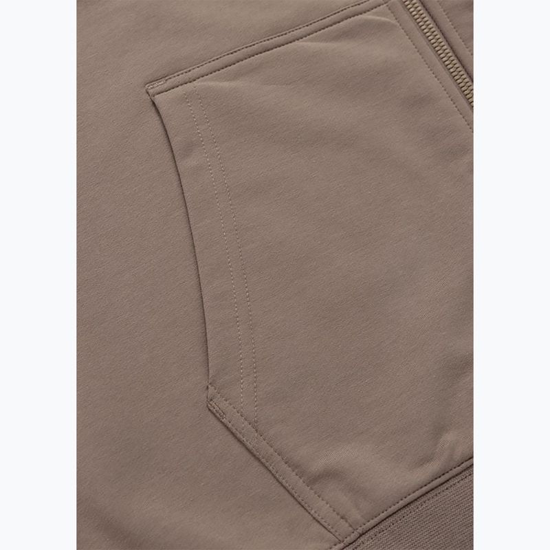 Herrenpullover Pitbull Nugget Small Logo Hooded Zip brown savana 9