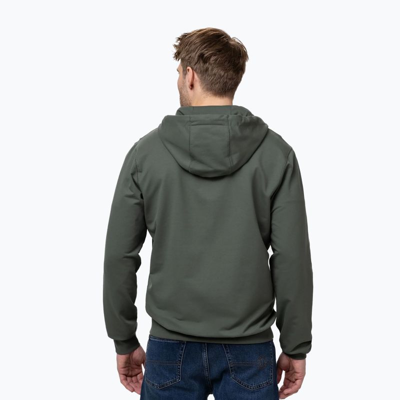 Herrenpullover Pitbull Nugget Small Logo Hooded Zip sage green 3