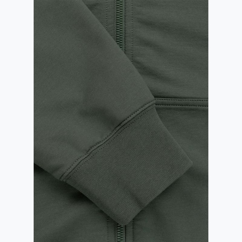 Herrenpullover Pitbull Nugget Small Logo Hooded Zip sage green 8