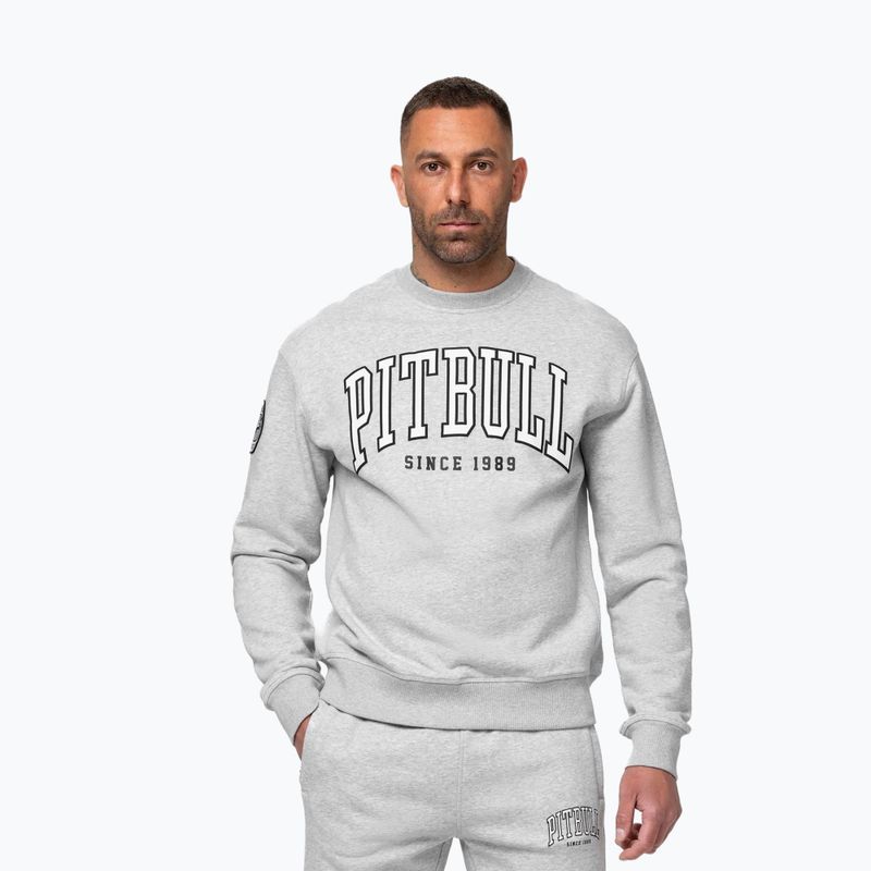 Herrenpullover Pitbull Badger Crewneck grey/melange 4