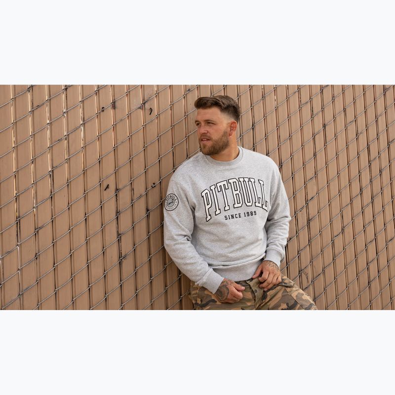 Herrenpullover Pitbull Badger Crewneck grey/melange 12