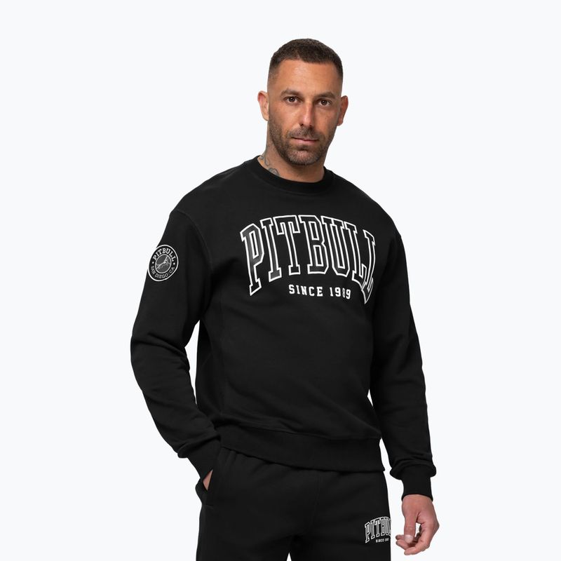 Herrenpullover Pitbull Badger Crewneck black 4
