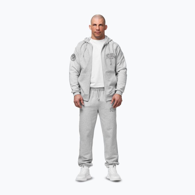 Herrenpullover Pitbull Badger Hooded Zip grey/melange 2
