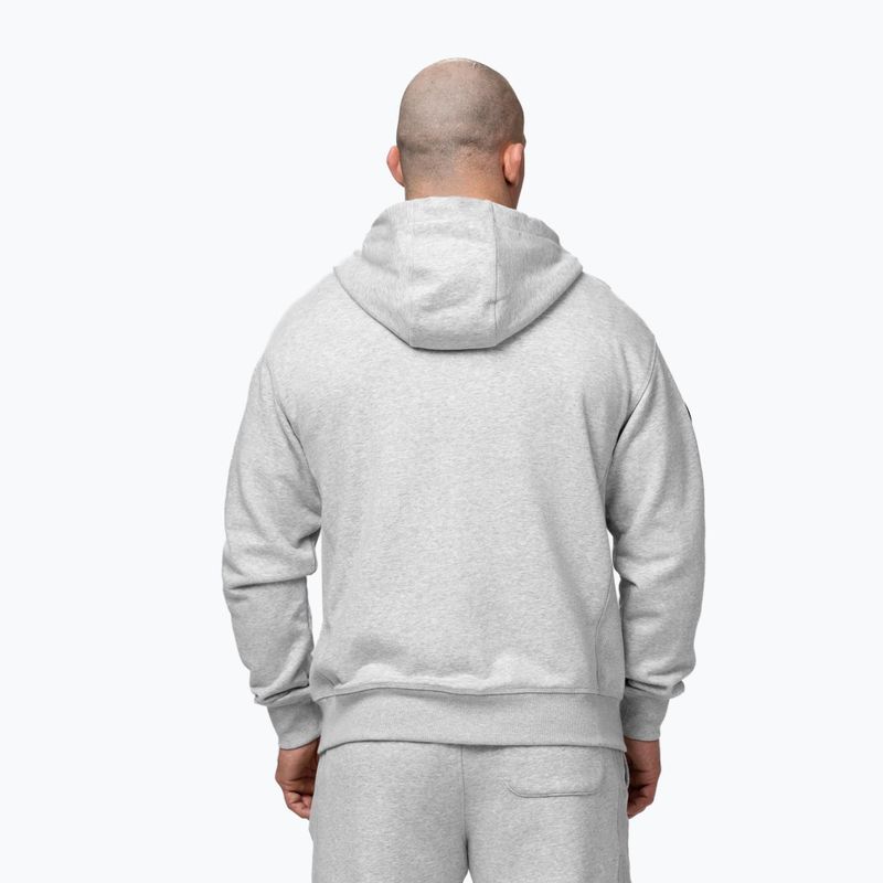 Herrenpullover Pitbull Badger Hooded Zip grey/melange 3