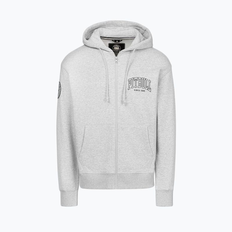 Herrenpullover Pitbull Badger Hooded Zip grey/melange 6