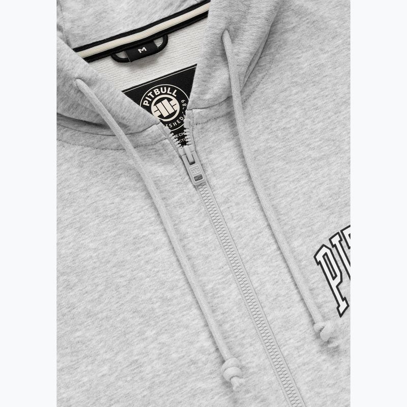 Herrenpullover Pitbull Badger Hooded Zip grey/melange 8