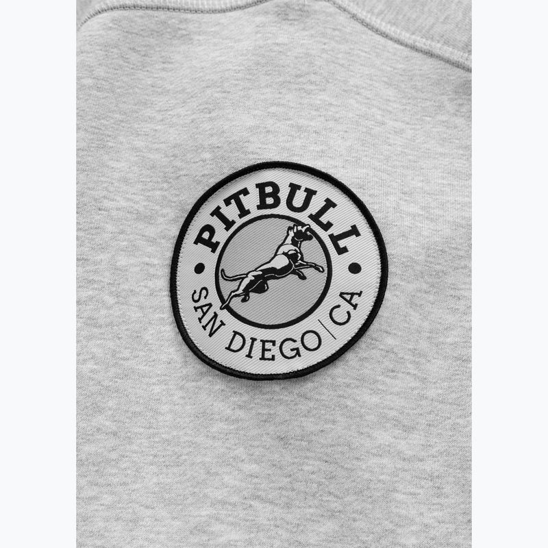 Herrenpullover Pitbull Badger Hooded Zip grey/melange 10