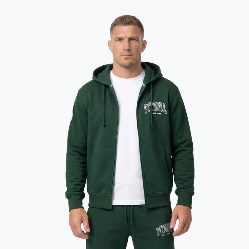 Herrenpullover Pitbull Badger Hooded Zip hunter/green 3