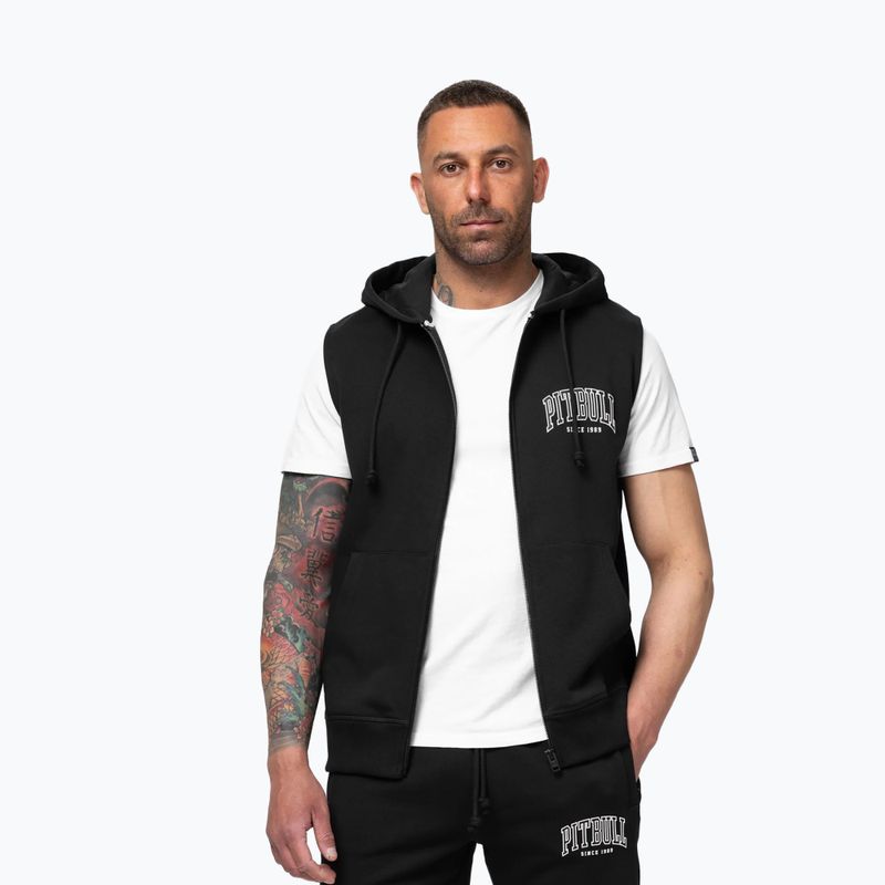 Herrenpullover Pitbull Badger Hooded Vest Zip black 4