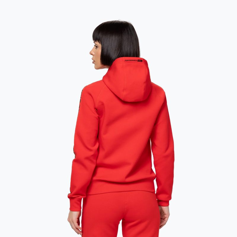 Damenpullover Pitbull Explory Tape Hooded Zip fluo/red 3
