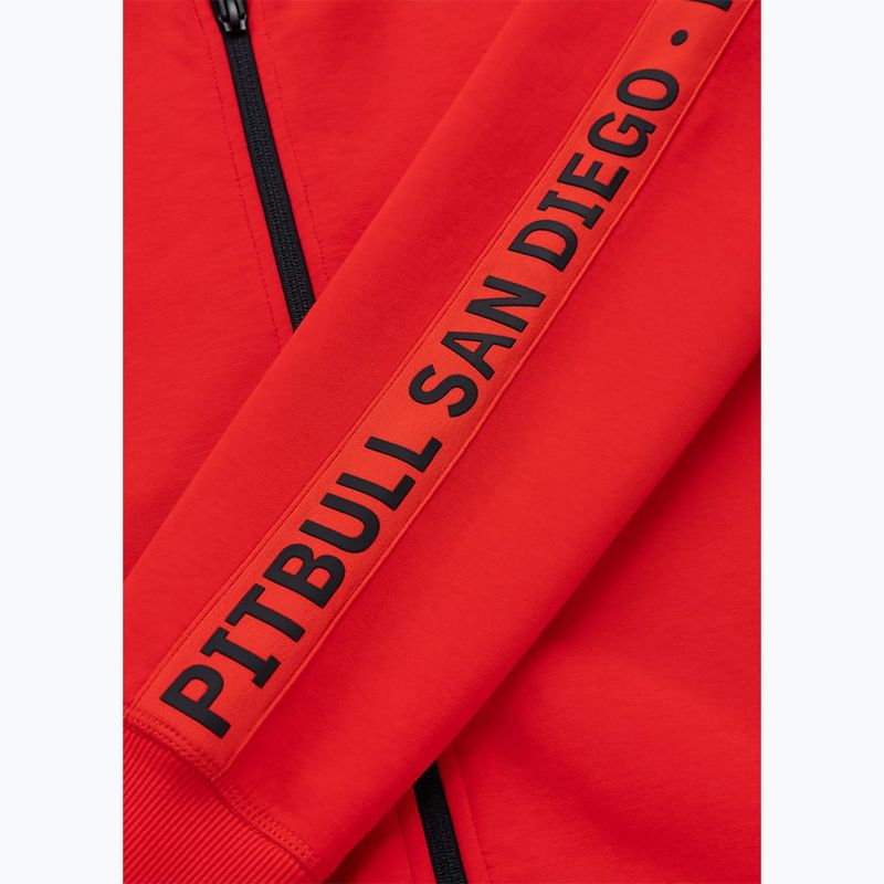 Damenpullover Pitbull Explory Tape Hooded Zip fluo/red 13