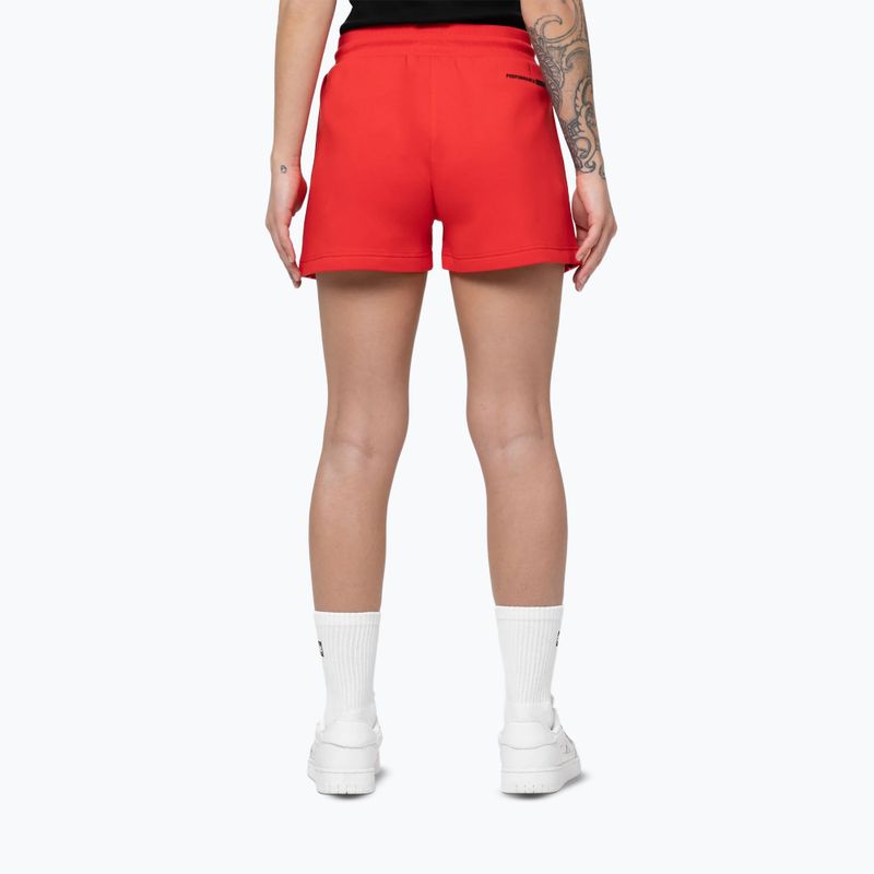Damen-Shorts Pitbull Explory Tape fluo/red 3