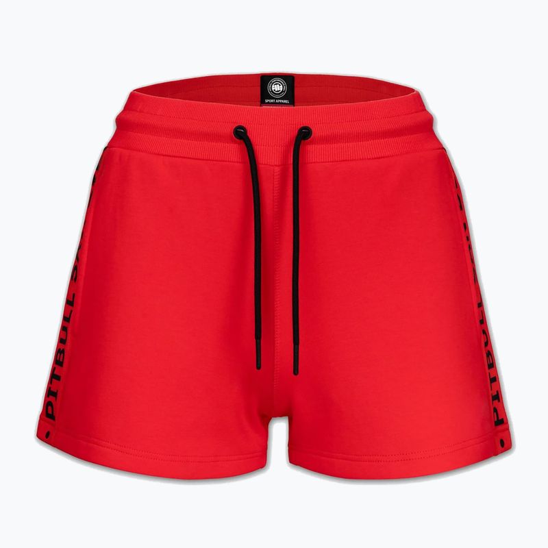 Damen-Shorts Pitbull Explory Tape fluo/red 5