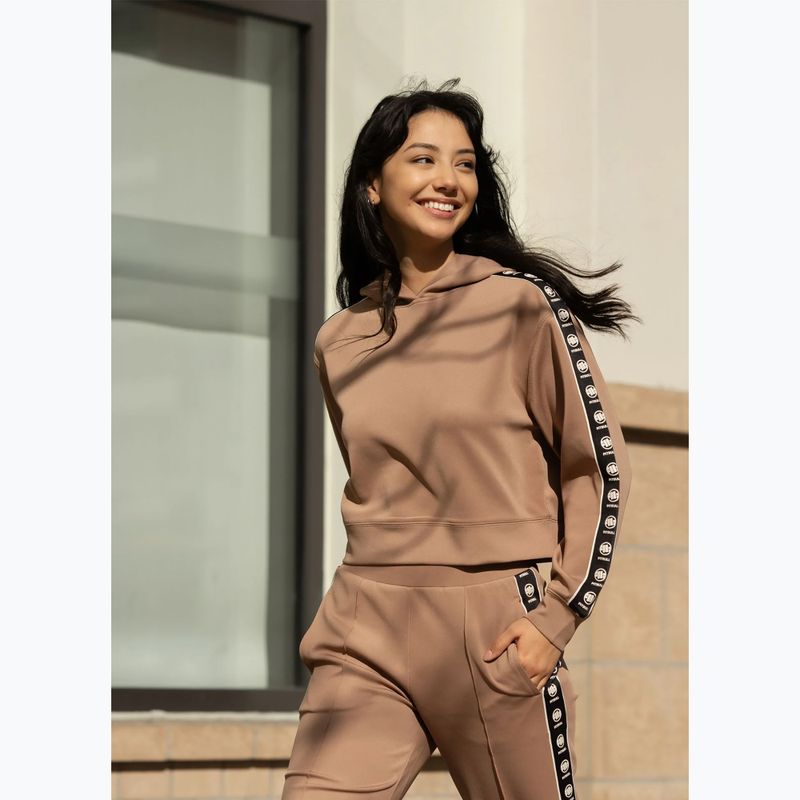 Damenpullover Pitbull Verona Hooded Oversize chocolate mousse 10