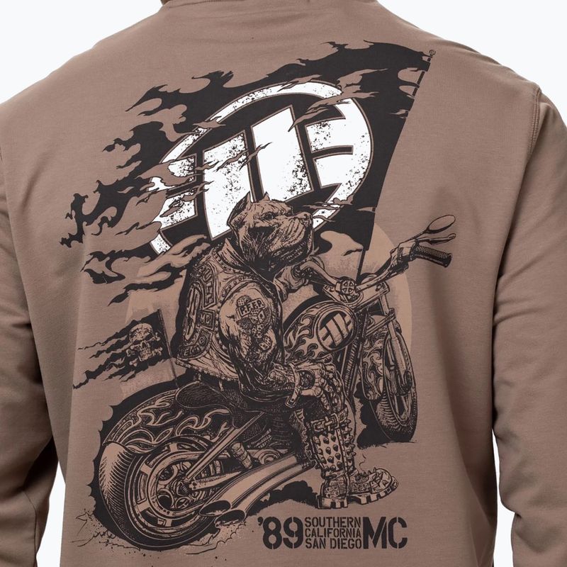 Herrenpullover Pitbull MC Crewneck Sweatshirt brown savana 3