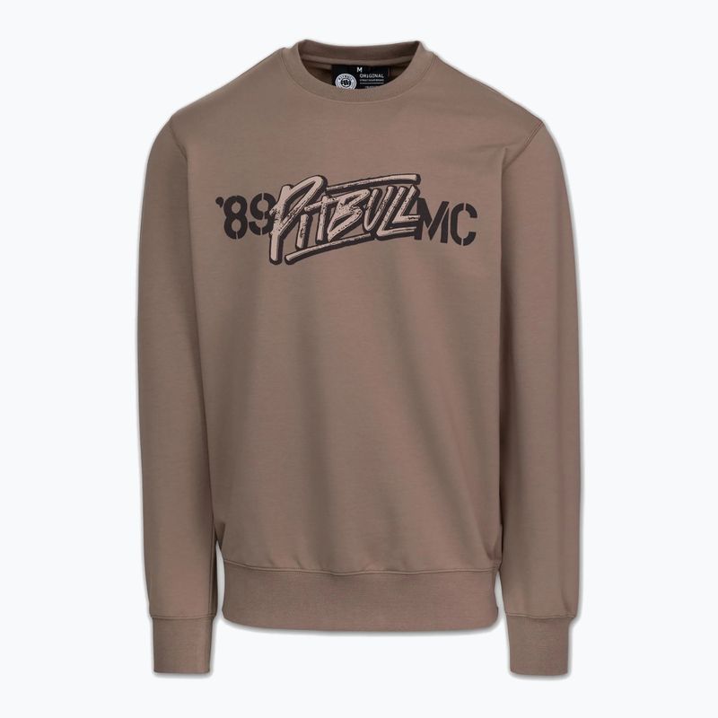 Herrenpullover Pitbull MC Crewneck Sweatshirt brown savana 4