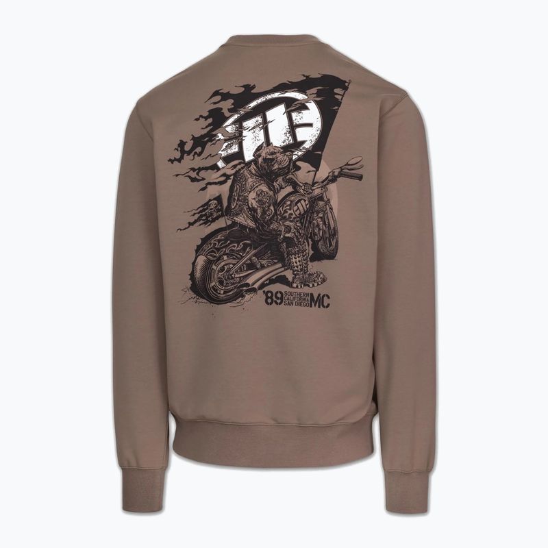 Herrenpullover Pitbull MC Crewneck Sweatshirt brown savana 5