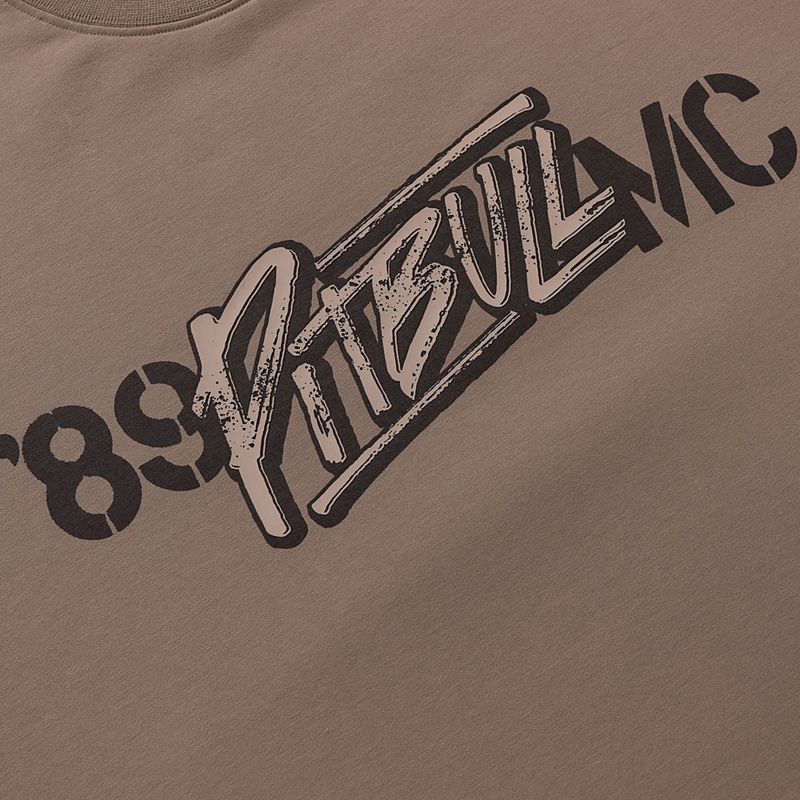 Herrenpullover Pitbull MC Crewneck Sweatshirt brown savana 7