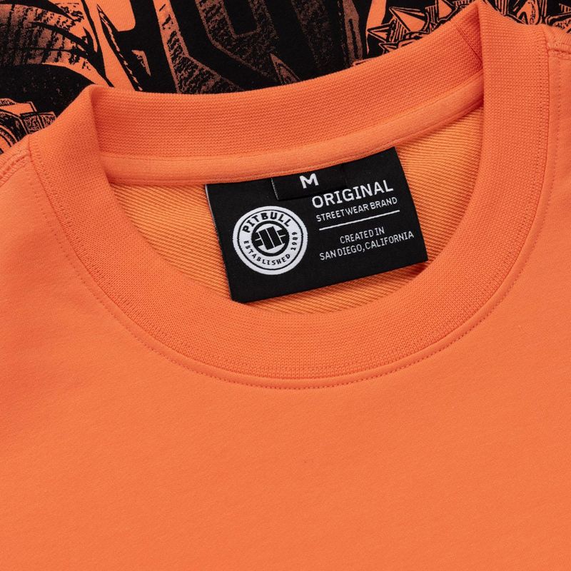 Herrenpullover Pitbull USA Crewneck Sweatshirt fluo orange 7