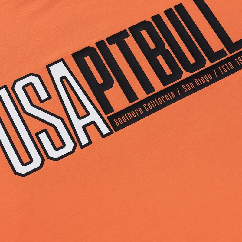 Herrenpullover Pitbull USA Crewneck Sweatshirt fluo orange 8