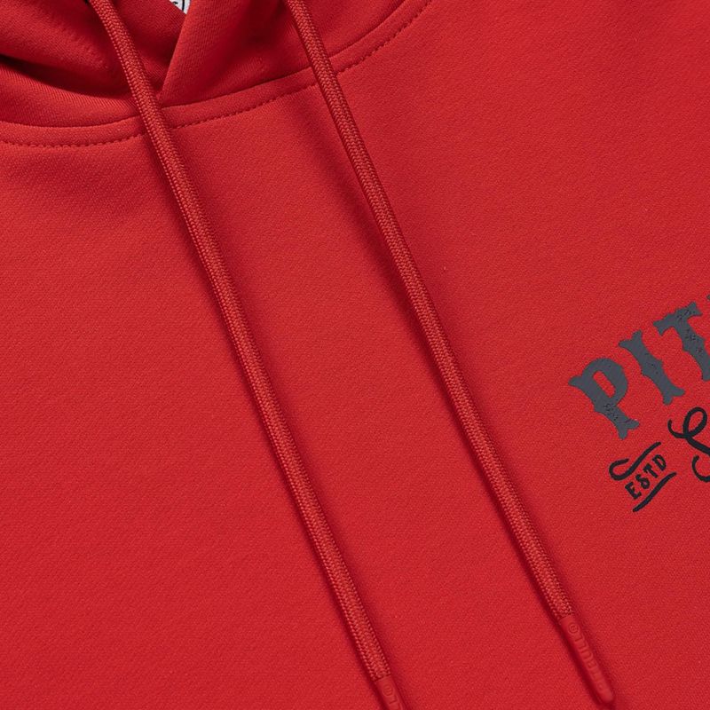 Herrenpullover Pitbull Strenght & Respect Sweatshirt Hooded red 7