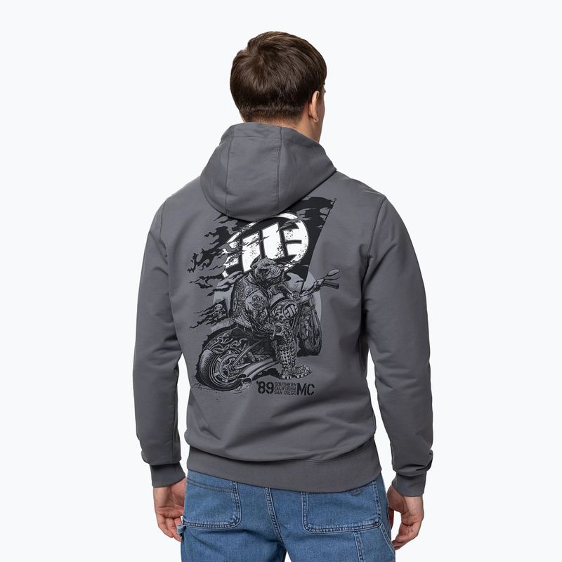 Herrenpullover Pitbull MC Sweatshirt Hooded graphite 3