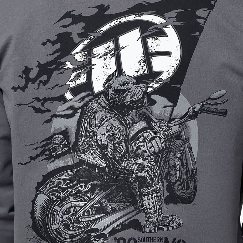 Herrenpullover Pitbull MC Sweatshirt Hooded graphite 4
