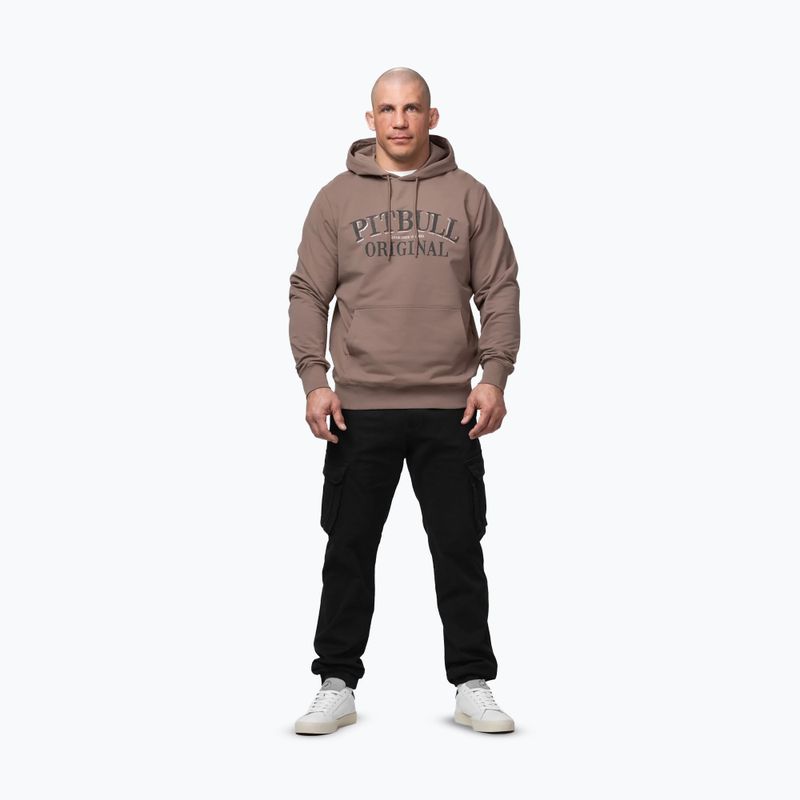 Herrenpullover Pitbull Midnight Sweatshirt Hooded brown savana 2