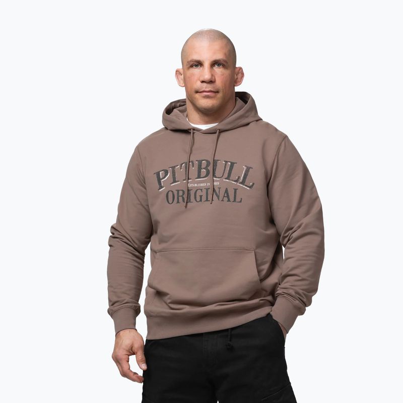 Herrenpullover Pitbull Midnight Sweatshirt Hooded brown savana 4