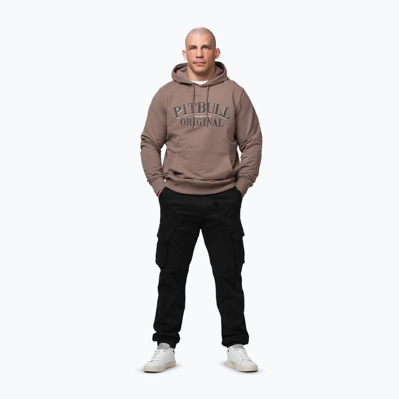 Herrenpullover Pitbull Midnight Sweatshirt Hooded brown savana 5
