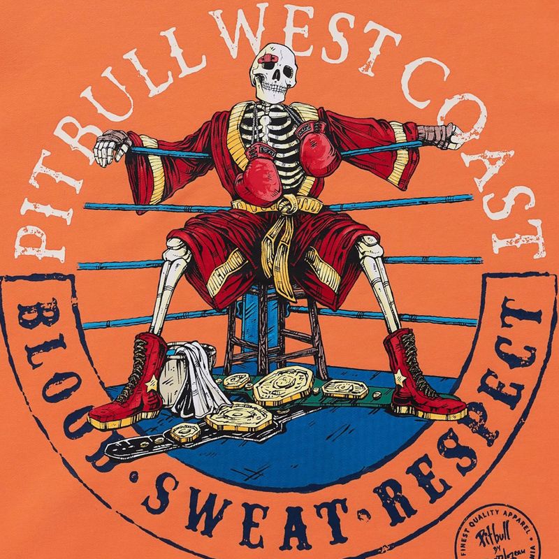 Herrenpullover Pitbull Bloodline 2 Sweatshirt Hooded fluo orange 9