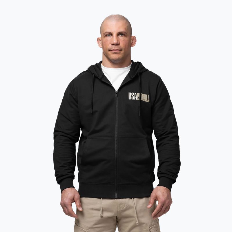 Herrenpullover Pitbull USA Hooded Zip black 4